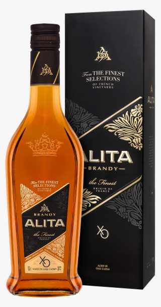 Gift Box Design For Alita Xo Brandy Vodka Bottle, Whiskey - Alita Brandy Xo