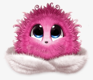 Pink Scruff - Pink Fluffy Ball Creature