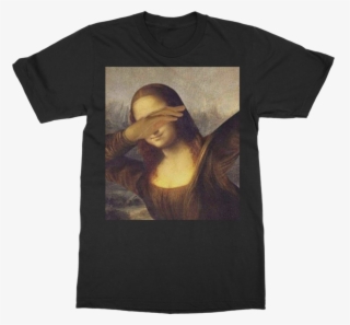 Funny Mona Lisa Dab Meme ﻿classic Adult T-shirt - Mona Lisa Meme Dab