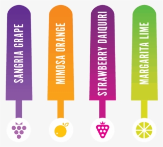 Wine Infused Ice Pops For Social Ice Cream Parties - Graphic Design