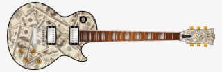 Dollar Bills Guitar Wrap Skin - Electric Guitar