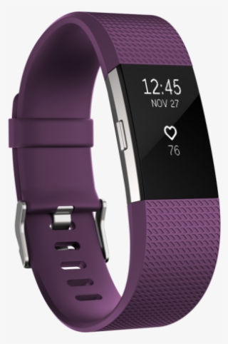 Fitbit Charge 2 Large Heart Rate & Fitness Plum/silver - Fit Bit Smartband