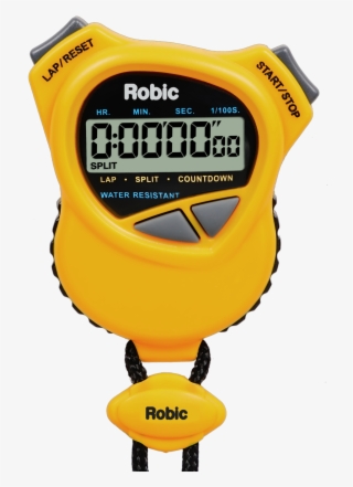 Robic 1000w Dual Stopwatch/countdown Timer- Yellow - Stopwatch In Arnis