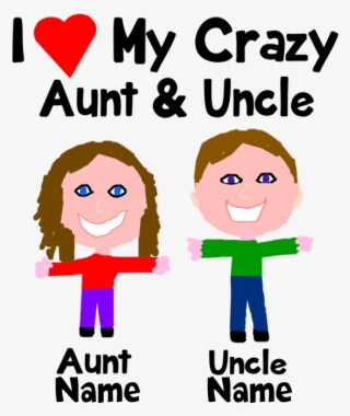 Personalize Crazy Aunt Uncle T - Cartoon