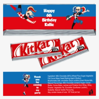 Harley Quinn Kitkat Wrappers - Baby Shark Chocolate Labels