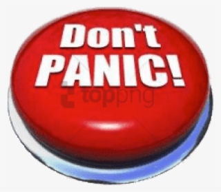 Free Png Don't Panic Red Round Button Png Image With - Circle