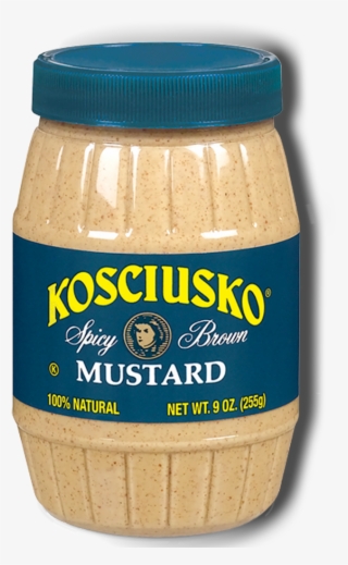 Plochman's Premium Kosciusko Spicy Brown Mustard - Peanut Butter