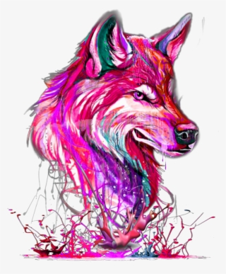 1024 X 1024 6 - Pink Wolf