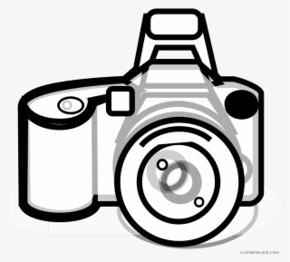 Clip Art Freeuse Stock Camera Black And White Clipart - Kamera Png