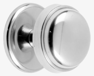 Victorian Bright Chrome Edged Centre Door Knob