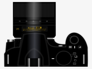 Nikon Clipart Camera Drawing - Camara Vista Superior Vector
