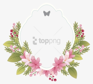 Free Png Frame Vintage Flower Png Image With Transparent - Wedding Flower Frame Png