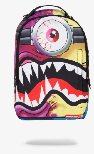 Pink Stencil Shark Camo Backpack - Sprayground Minion Split Shark