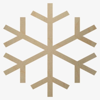 Wooden Snowflke Shape Cutout - Snowflake High Resolution Png