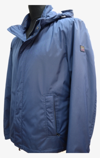 Paul Shark Quilted Jacket With Detachable Hood Blue - Hood
