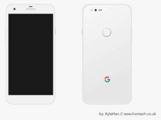 Black And White Google Concept Render Hontech - Google Pixel 2 Transparent