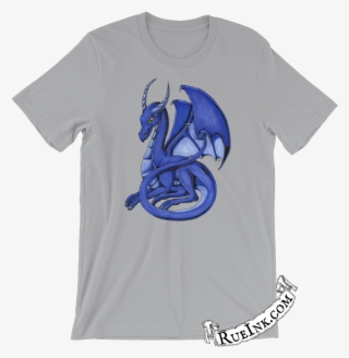 Resting Blue Dragon Men's Shirt - Black Cat Witch T Shirt