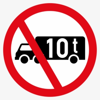 Goods Vehicle Over Indicated Gvm Prohibited Sign - No Sexism
