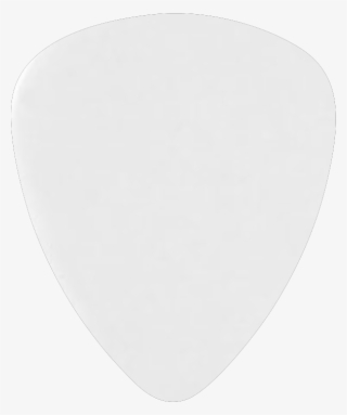 Solid White - Guitar Pick No Background