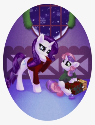 Rizcifra, Clothes, Duo, Present, Rarity, Safe, Sisters, - Rarity And Sweetie Belle Christmas