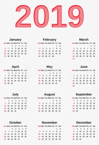 Free Png Transparent 2019 Calendar Png - Calendar Of Hk 2019
