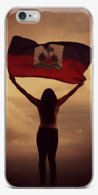 Load Image Into Gallery Viewer, Haitian Flag Iphone - Woman With Haitian Flag