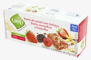 Cereal Em Barra Com Linhaça, Frutas Vermelhas E Baunilha - Convenience Food