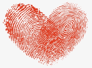 Vector Black And White Stock Icon Love Transprent Png - Fingerprint Png Love