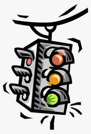 Vector Illustration Of Traffic Light Signals Or Stop