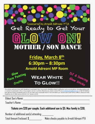 Get Ready To Get You Glow On At The Mother/son Dance - Pink