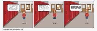 Underage Drinking - Cyberbullying Storyboard