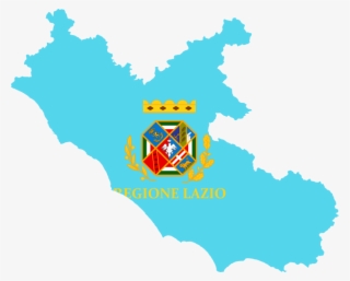 Flag Map Of Lazio - Lazio Italy Flag