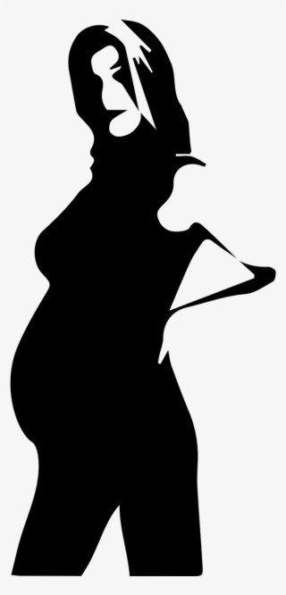 Pregnancy Pregnant Mother - Anime Girl Silhouette Png