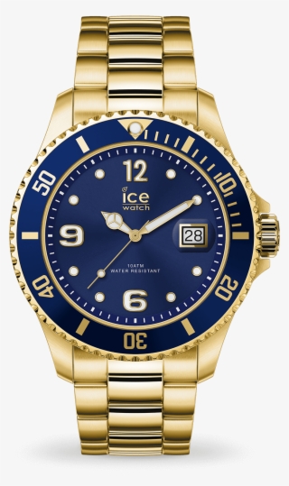 Ice Steel - Gold Blue - Rolex Submariner