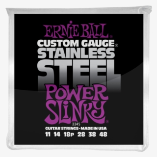 Ernie Ball Power Slinky Stainless Steel Wound Electric - Ernie Ball