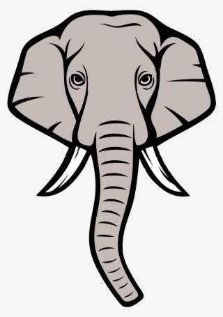 Elephant Head - Asian Elephant Face Drawing