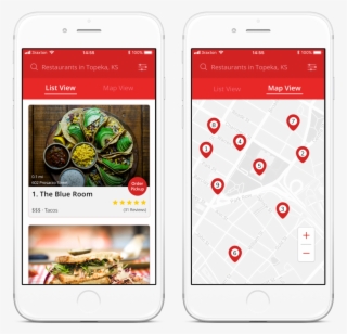 Yelp's Current Mobile Web List/map Interface Gets The - Iphone