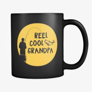 Reel Cool Grandpa Black Mug - Mug
