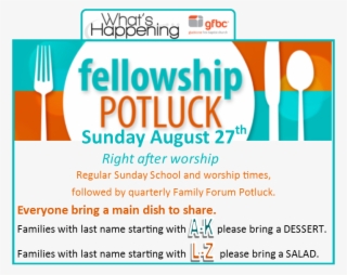 confirm that you like this - potluck fellowship