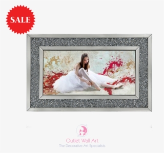 Glamour Lady 2 In A Mirror Frame 114cm X 64cm Diamond - Painting