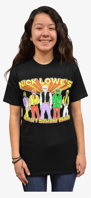 Nick Lowe's "holiday Holiday Revue" T-shirt Nick Lowe, - Nick Lowe Holiday Revue Shirt