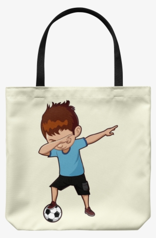 Dabbing Soccer Boy Tote Reusable Grocery Bag, Gifts - Little Boy Dabbing Png