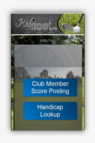 Golf Handicap Integration Digital Sign - Graphic Design