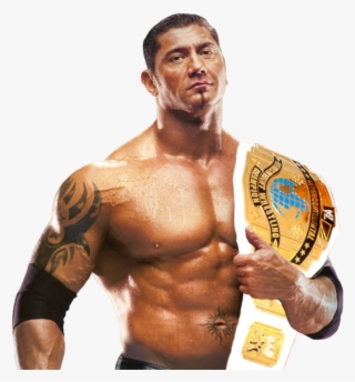 Wwe White Intercontinental Championship Belt - Batista World Heavyweight Champion Png