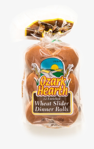 Ozark Hearth 12 Wheat Slider Dinner Rolls - Sliced Bread