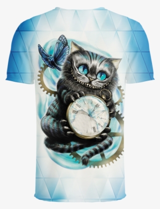 Cheshire Cat Alice In Wonderland 3d T-shirt - Cheshire Cat Alice Through The Looking Glass