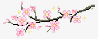 #glitter #cherry #blossom #sakura #aesthetic #tumblr - Aesthetic Pixel Gif Png