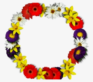 Round Flower Frame Png Img