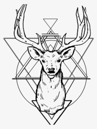 Mandala Tattoos Clipart Deer Head - Geometric Deer