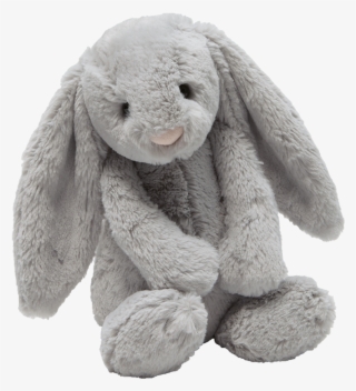 Bashful Bunny Grey Medium Size Plush - Jellycat Bunny Medium Grey